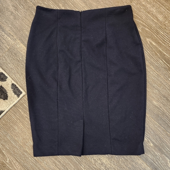 Premise Womens Navy Blue Comfort Stretch Pencil Skirt Size 8p - Picture 4 of 8